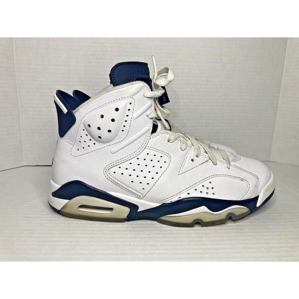 Air Jordan 6 Retro Midnight Navy Blue White Men's CT8529-141 sz 8.5